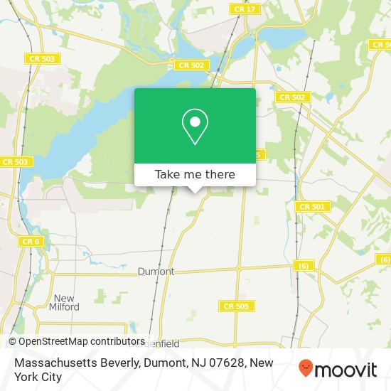 Massachusetts Beverly, Dumont, NJ 07628 map