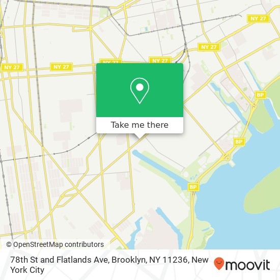 Mapa de 78th St and Flatlands Ave, Brooklyn, NY 11236