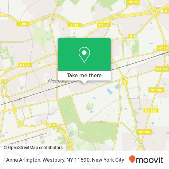 Anna Arlington, Westbury, NY 11590 map