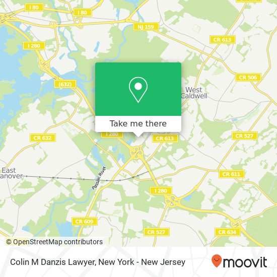 Colin M Danzis Lawyer, 103 Eisenhower Pkwy Roseland, NJ 07068 map