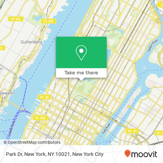 Park Dr, New York, NY 10021 map