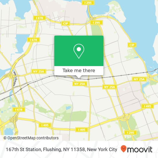 Mapa de 167th St Station, Flushing, NY 11358