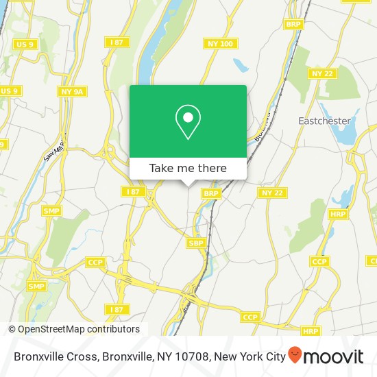 Mapa de Bronxville Cross, Bronxville, NY 10708