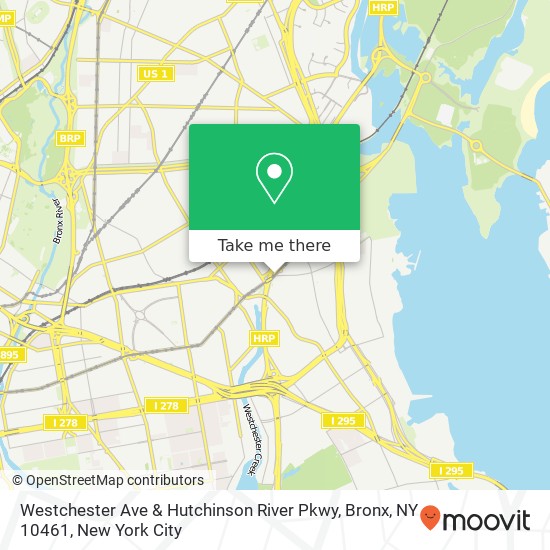 Westchester Ave & Hutchinson River Pkwy, Bronx, NY 10461 map