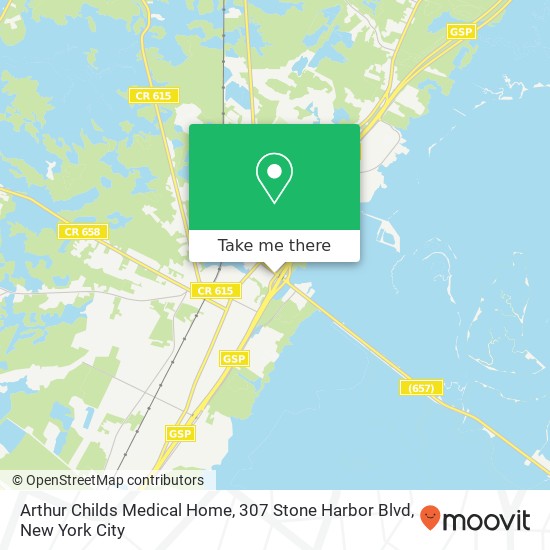 Arthur Childs Medical Home, 307 Stone Harbor Blvd map