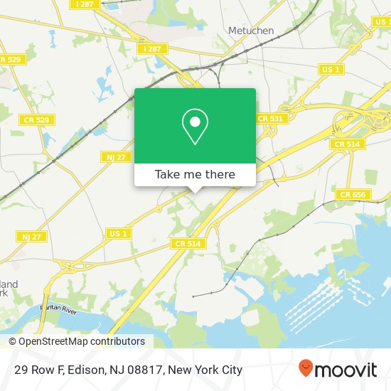 29 Row F, Edison, NJ 08817 map