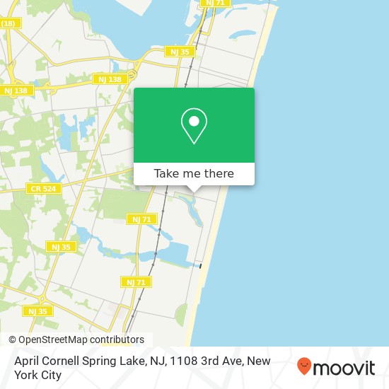 April Cornell Spring Lake, NJ, 1108 3rd Ave map