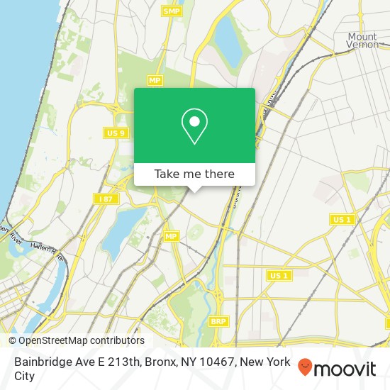 Bainbridge Ave E 213th, Bronx, NY 10467 map