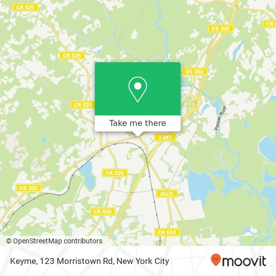 Mapa de Keyme, 123 Morristown Rd