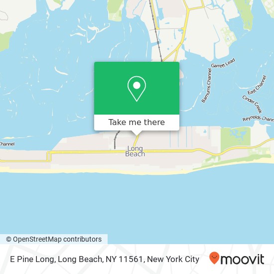 Mapa de E Pine Long, Long Beach, NY 11561