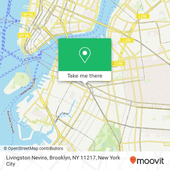 Mapa de Livingston Nevins, Brooklyn, NY 11217
