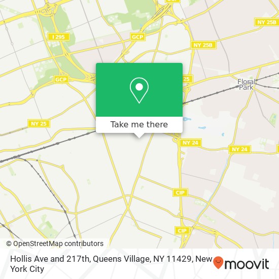 Mapa de Hollis Ave and 217th, Queens Village, NY 11429