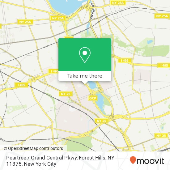 Peartree / Grand Central Pkwy, Forest Hills, NY 11375 map
