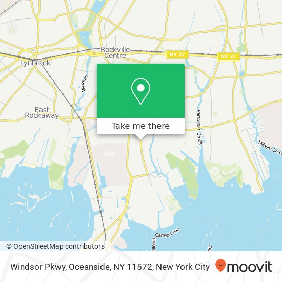 Mapa de Windsor Pkwy, Oceanside, NY 11572