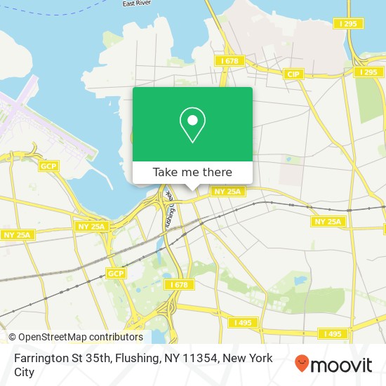 Mapa de Farrington St 35th, Flushing, NY 11354