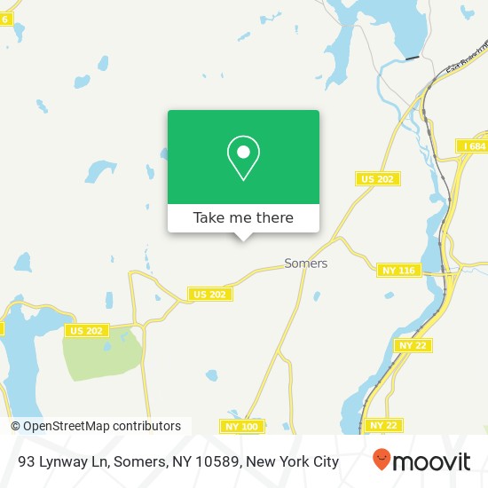 Mapa de 93 Lynway Ln, Somers, NY 10589