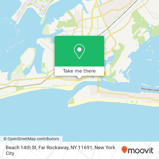 Mapa de Beach 14th St, Far Rockaway, NY 11691