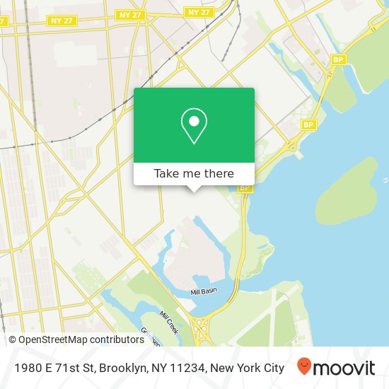 1980 E 71st St, Brooklyn, NY 11234 map