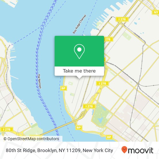 80th St Ridge, Brooklyn, NY 11209 map