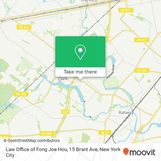 Mapa de Law Office of Fong Joe Hou, 15 Brant Ave