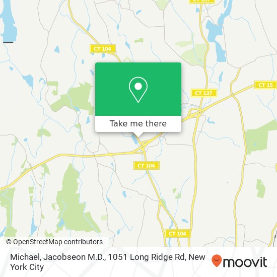 Mapa de Michael, Jacobseon M.D., 1051 Long Ridge Rd