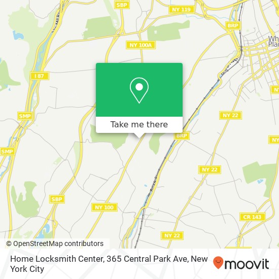 Mapa de Home Locksmith Center, 365 Central Park Ave