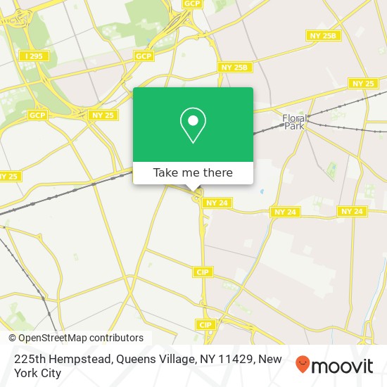 Mapa de 225th Hempstead, Queens Village, NY 11429