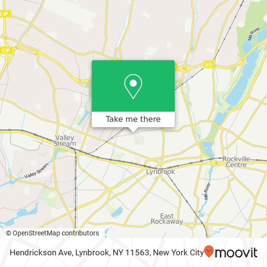 Mapa de Hendrickson Ave, Lynbrook, NY 11563