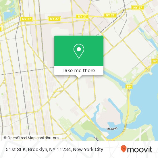 Mapa de 51st St K, Brooklyn, NY 11234