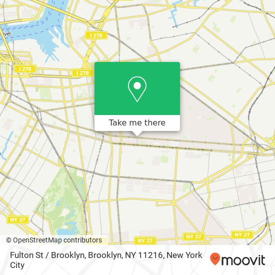 Mapa de Fulton St / Brooklyn, Brooklyn, NY 11216