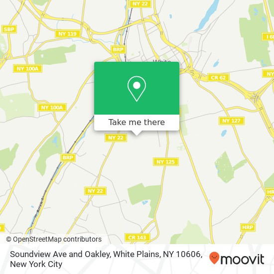 Soundview Ave and Oakley, White Plains, NY 10606 map
