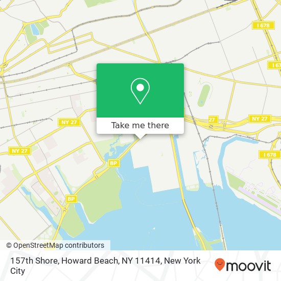 Mapa de 157th Shore, Howard Beach, NY 11414