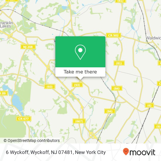6 Wyckoff, Wyckoff, NJ 07481 map