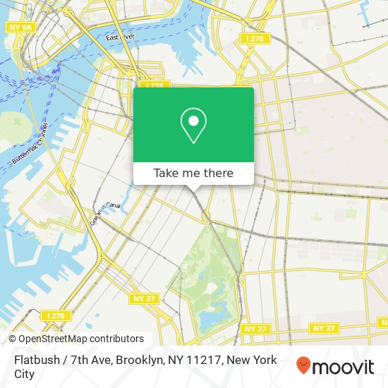 Flatbush / 7th Ave, Brooklyn, NY 11217 map