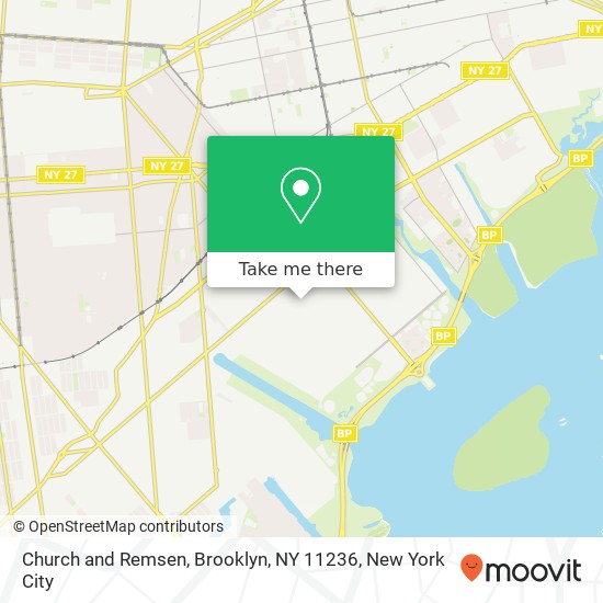Mapa de Church and Remsen, Brooklyn, NY 11236