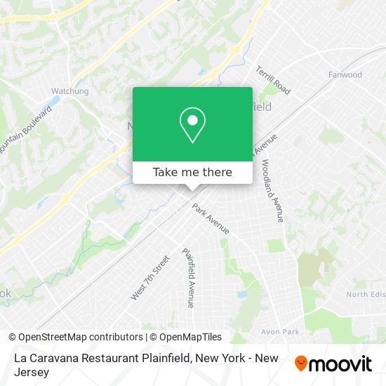 Mapa de La Caravana Restaurant Plainfield