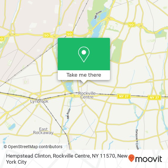 Mapa de Hempstead Clinton, Rockville Centre, NY 11570