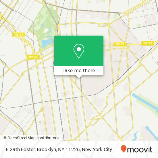 Mapa de E 29th Foster, Brooklyn, NY 11226