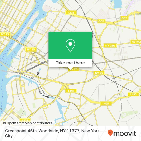 Greenpoint 46th, Woodside, NY 11377 map