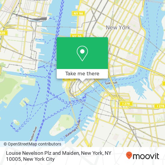 Mapa de Louise Nevelson Plz and Maiden, New York, NY 10005