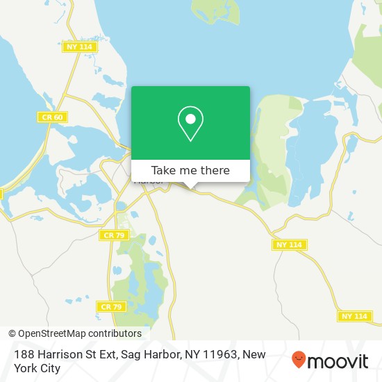 188 Harrison St Ext, Sag Harbor, NY 11963 map