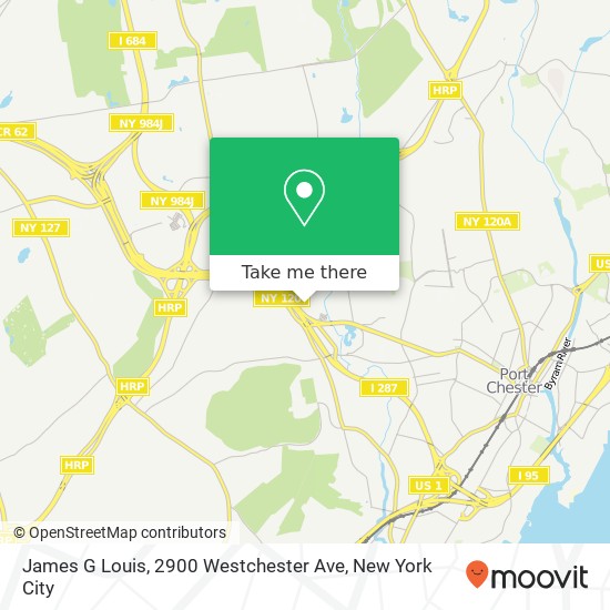 James G Louis, 2900 Westchester Ave map