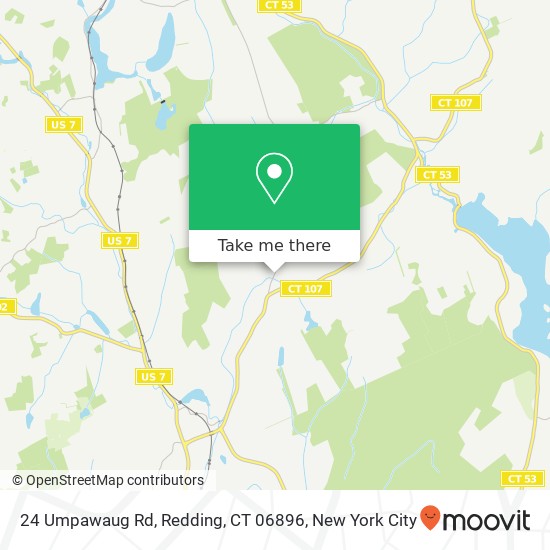 24 Umpawaug Rd, Redding, CT 06896 map