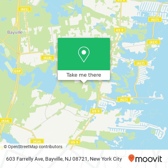 603 Farrelly Ave, Bayville, NJ 08721 map