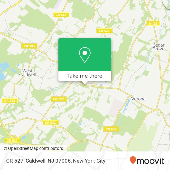 CR-527, Caldwell, NJ 07006 map