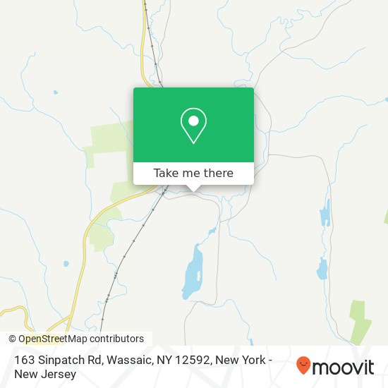 Mapa de 163 Sinpatch Rd, Wassaic, NY 12592