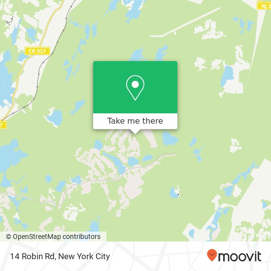 Mapa de 14 Robin Rd, Sparta, NJ 07871