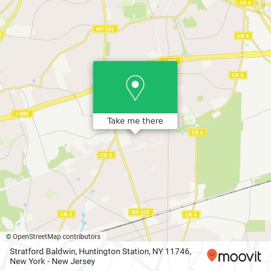 Mapa de Stratford Baldwin, Huntington Station, NY 11746