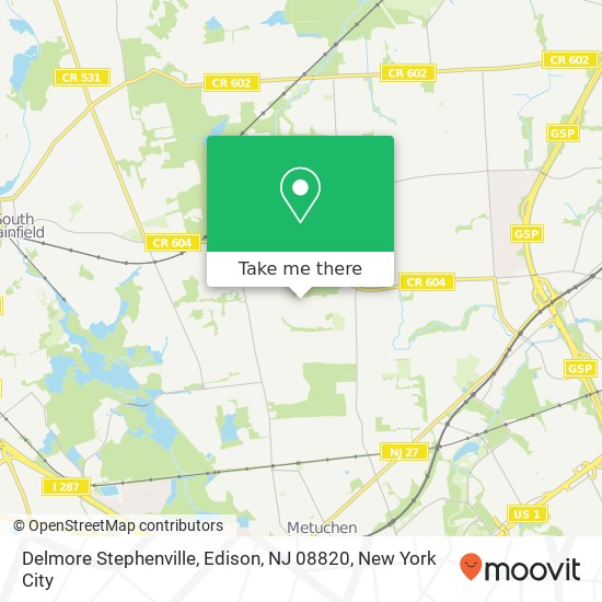 Delmore Stephenville, Edison, NJ 08820 map