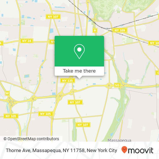 Thorne Ave, Massapequa, NY 11758 map